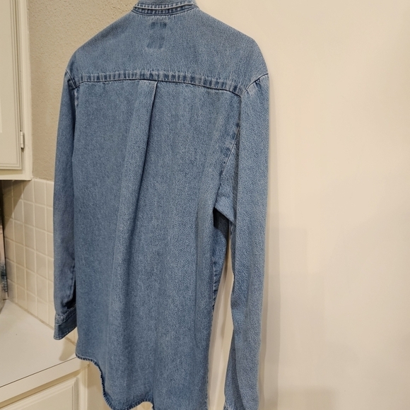 Dickies Long Sleeved Button Down Jean shirt Excellent Condition MEDIUM - Picture 6 of 10